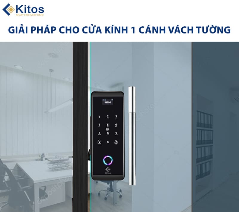 Khoá Kitos KT-GL60 dùng cho cửa kính 1 cánh, 2 cánh