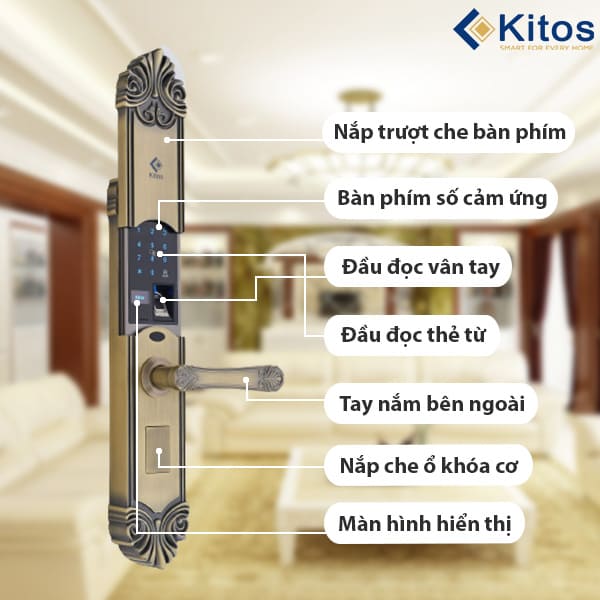 Các tính năng hiện đại trên khóa điện tử Kitos KT-C200