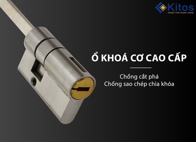 Ổ khóa cơ chống sao chép cho khóa vân tay Kitos Infinity 3D Face