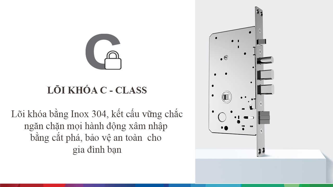 Lõi khóa inox 304 siêu bền bỉ và an toàn