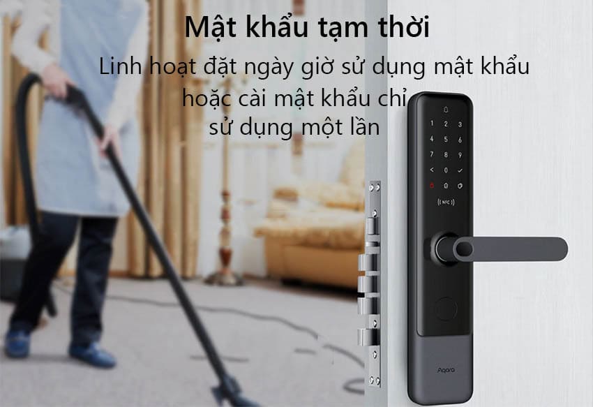 Có thể mở khóa bằng mật khẩu tạm thời vô cùng linh động trên khóa Xiaomi Aqara N200