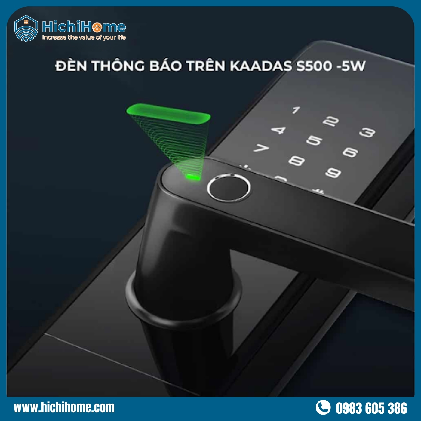 Kaadas S500-5W tích hợp nhiều tính năng thông minh và tiện lợi
