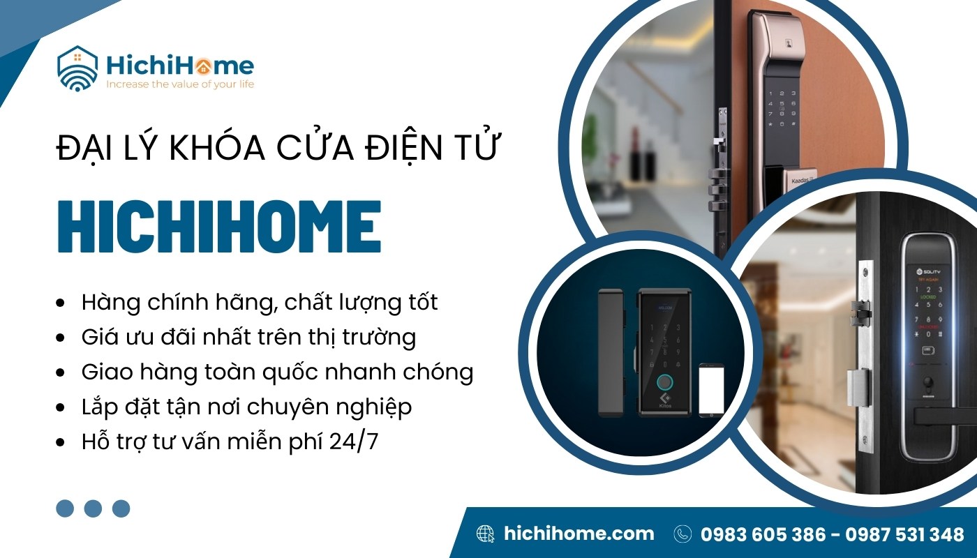 HichiHome chuyên lắp đặt khóa cửa chính hãng