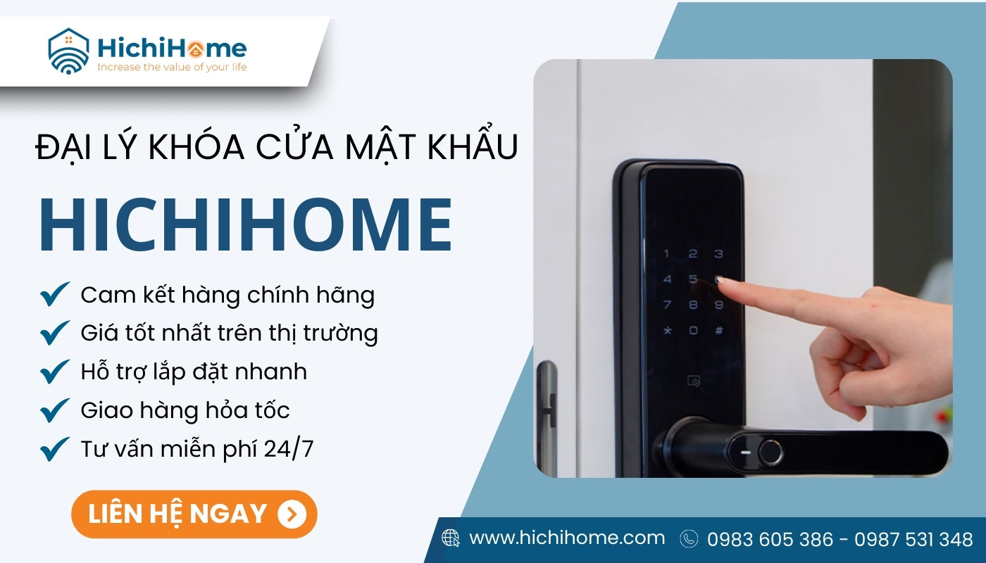 HichiHome chuyên bán khóa cửa chính hãng, giá tốt