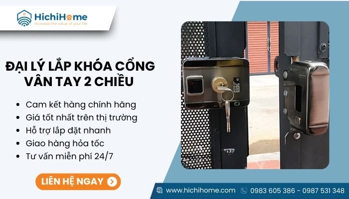 Đơn vị cung cấp khóa vân tay cho cửa 2 cánh