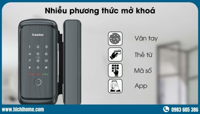 Khóa vân tay cửa 2 cánh Kaadas R8-5GL