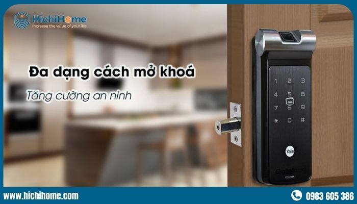 Khóa cửa vân tay cho 2 cánh Yale YDD424A