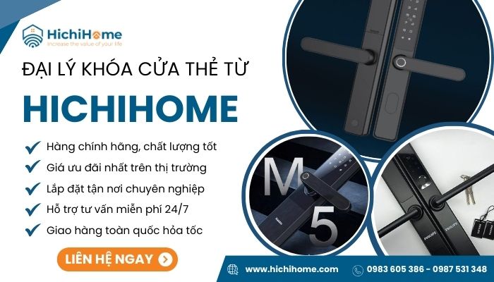 HichiHome mua khóa thẻ từ chính hãng