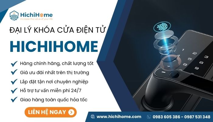 Mua khoá cửa thông minh không tay cầm tại HichiHome