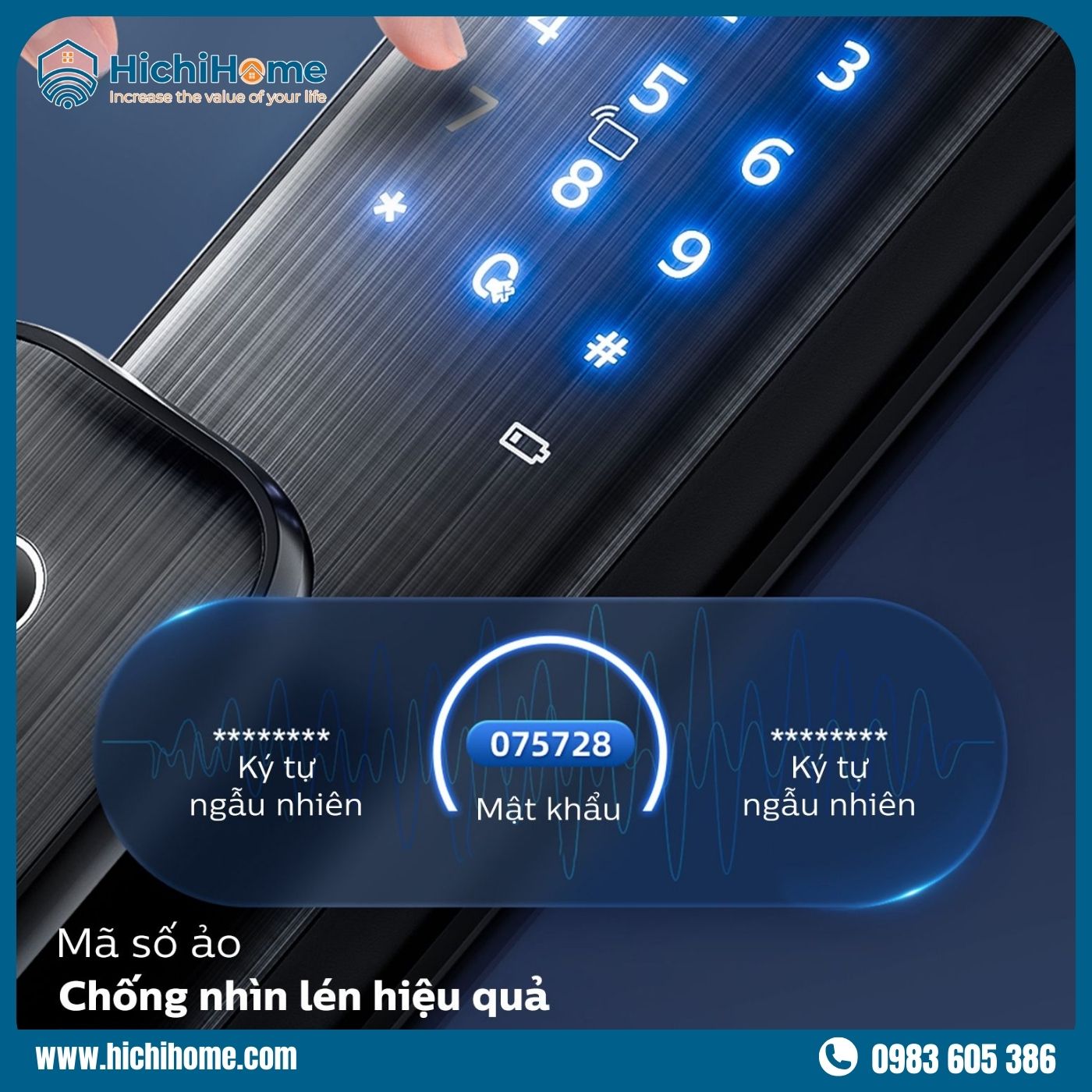 Cách cài đặt khoá vân tay Philips mở khoá 1 lần