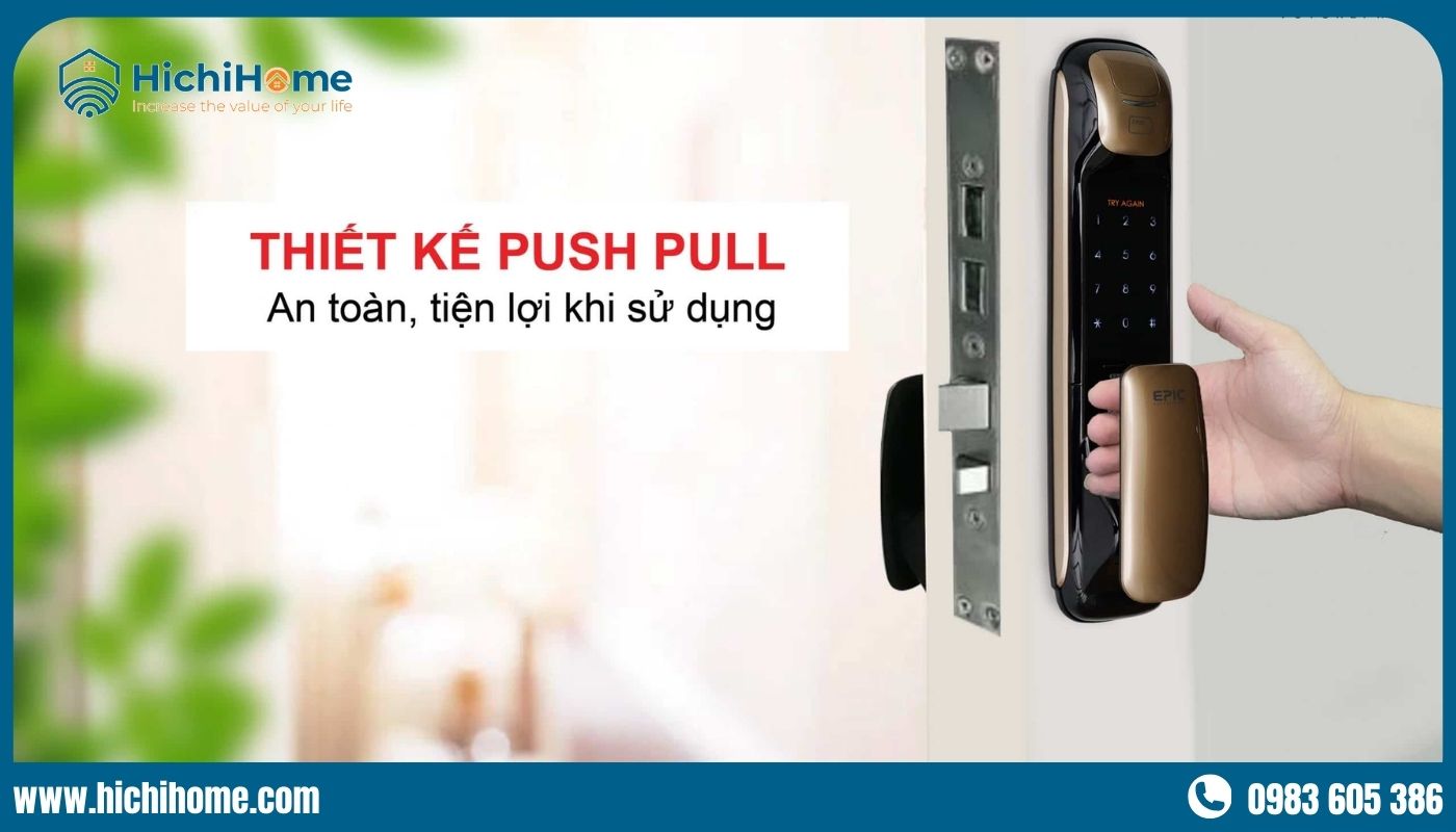 Khóa vân tay Push Pull Epic ES-P9100FK 