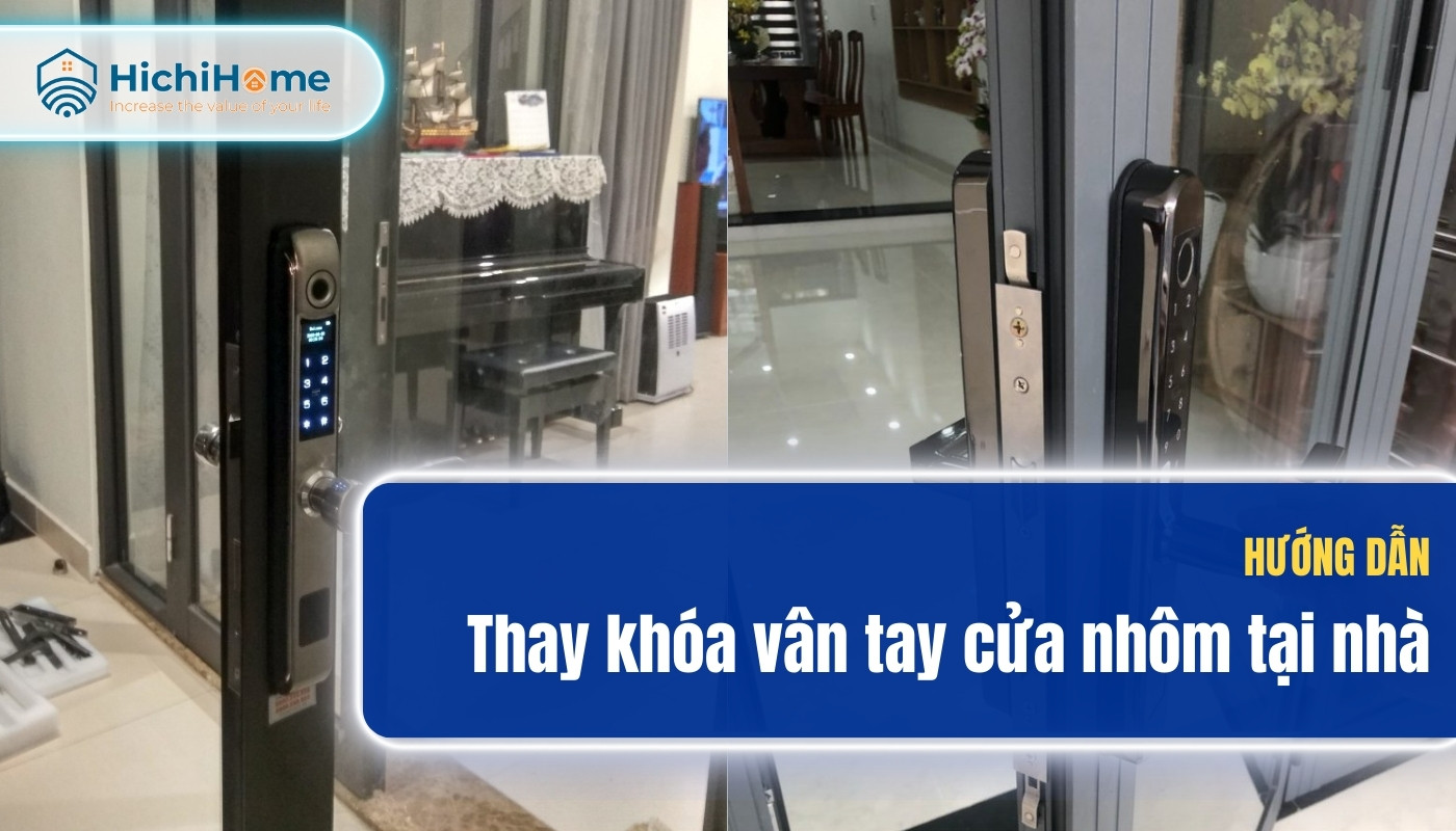 Thay Khóa Vân Tay Cửa nhôm Đang Sử Dụng Như Thế Nào?