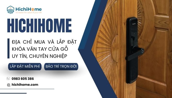 Địa chỉ bán khóa vân tay cửa gỗ uy tín