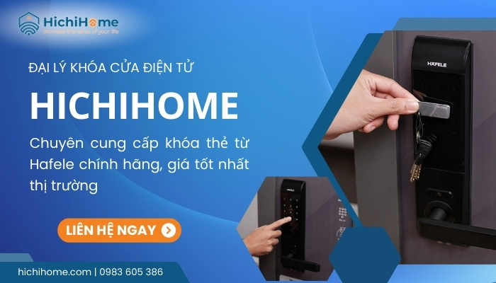 HichiHome chuyên bán khóa từ Hafele chính hãng