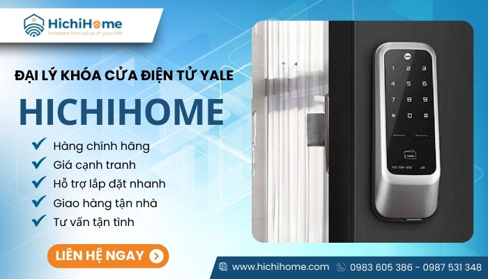 HichiHome chuyên bán khóa điện tử Yale chính hãng