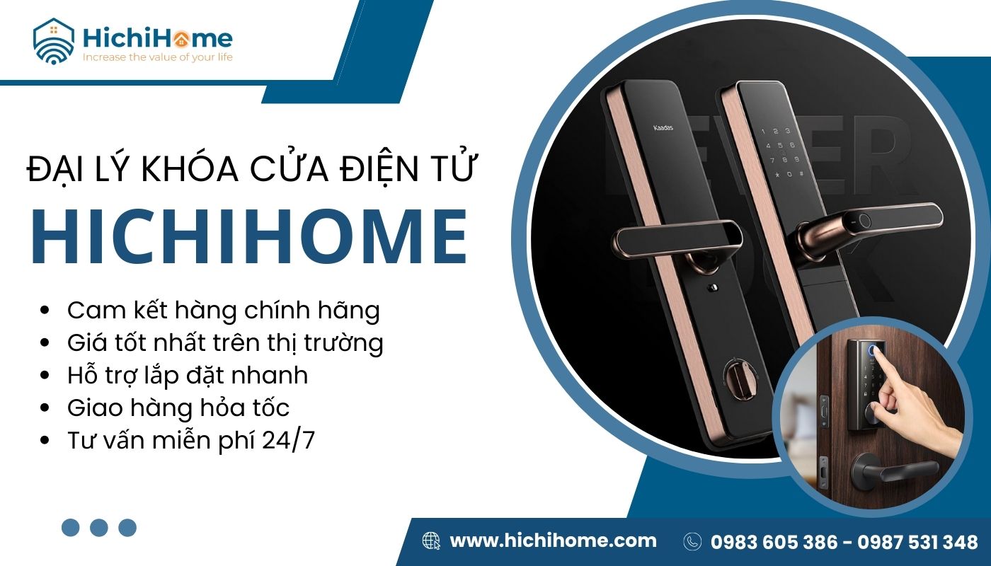 Mua khóa điện tử chính hãng, giá rẻ tại HichiHome