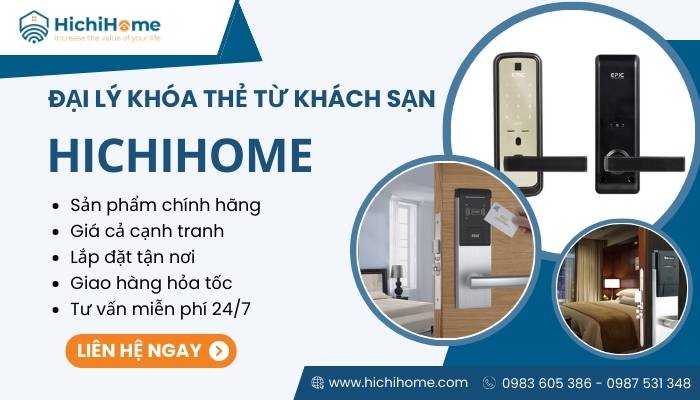 HichiHome chuyên cung cấp khóa từ cho khách sạn chất lượng với giá tốt