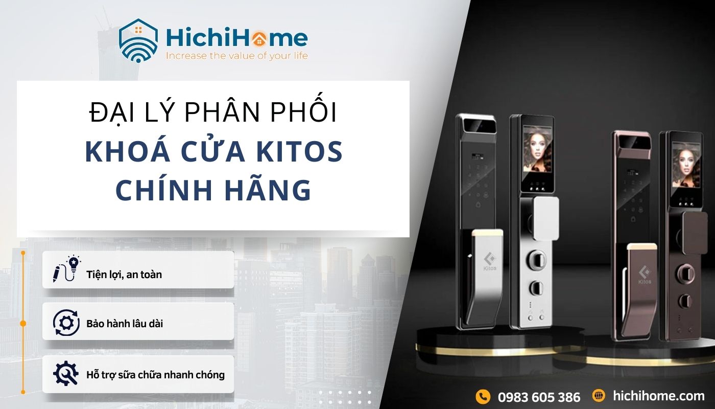 Đại lý bán khoá cửa điện tử Kitos chính hãng