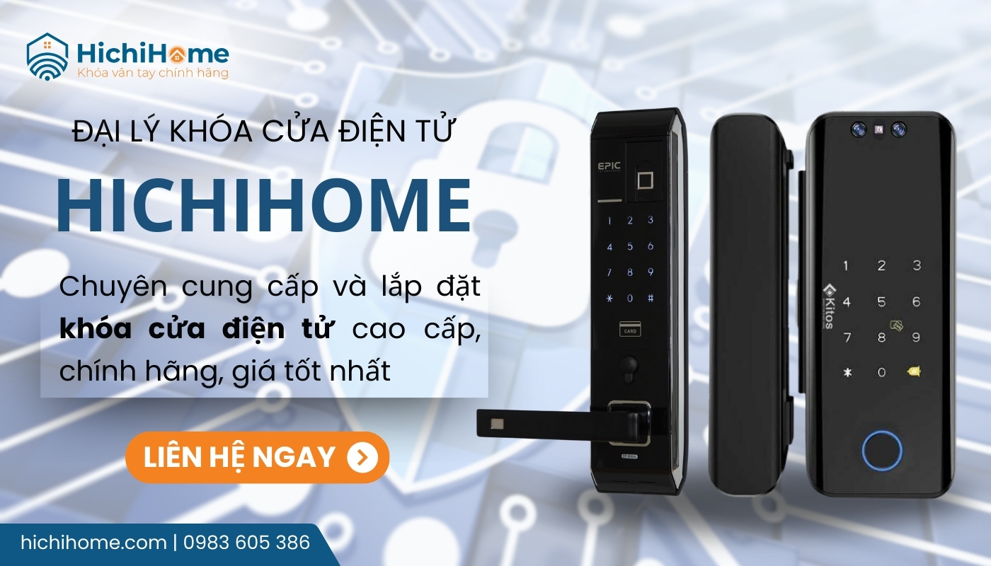 HichiHome bán khóa điện tử chính hãng, chất lượng