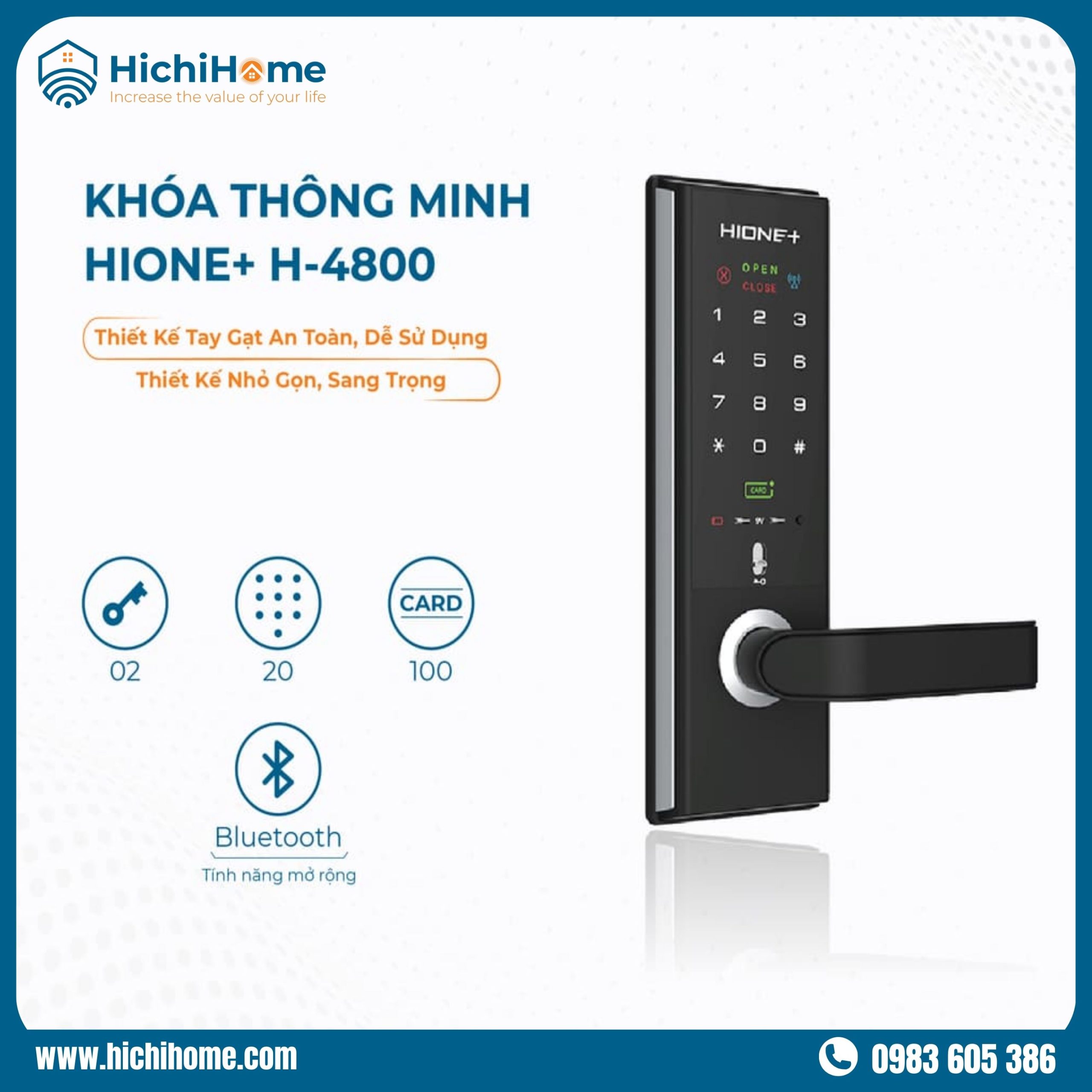 Khóa thông minh 5 triệu Hione