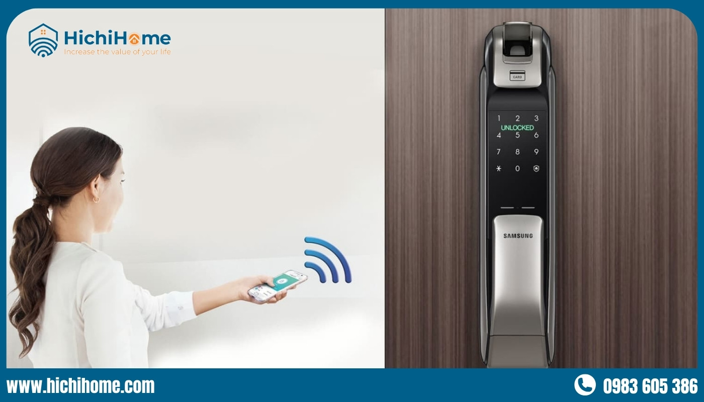 Sử dụng ứng dụng Samsung Smart Doorlock có thể mở khóa từ xa tiện lợi