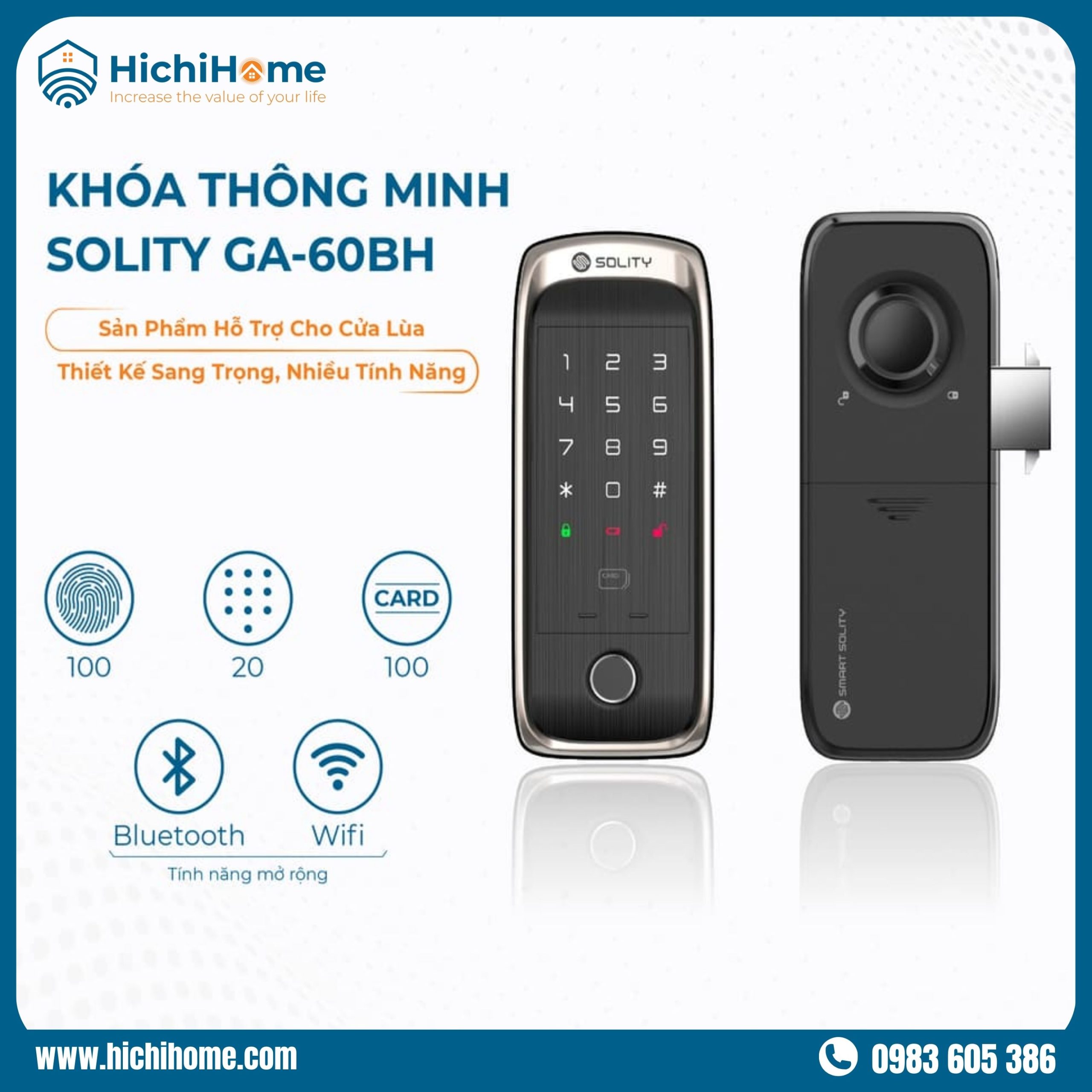 Solity GA-60B là mẫu khóa cửa bán chạy