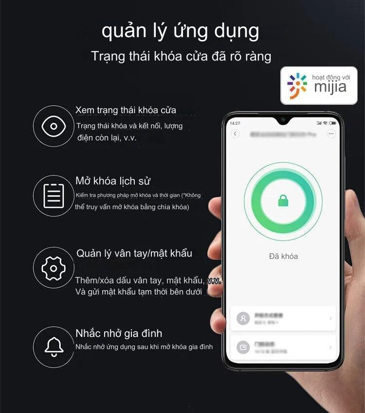 App quản lý khoá Xiaomi Lockin SV40