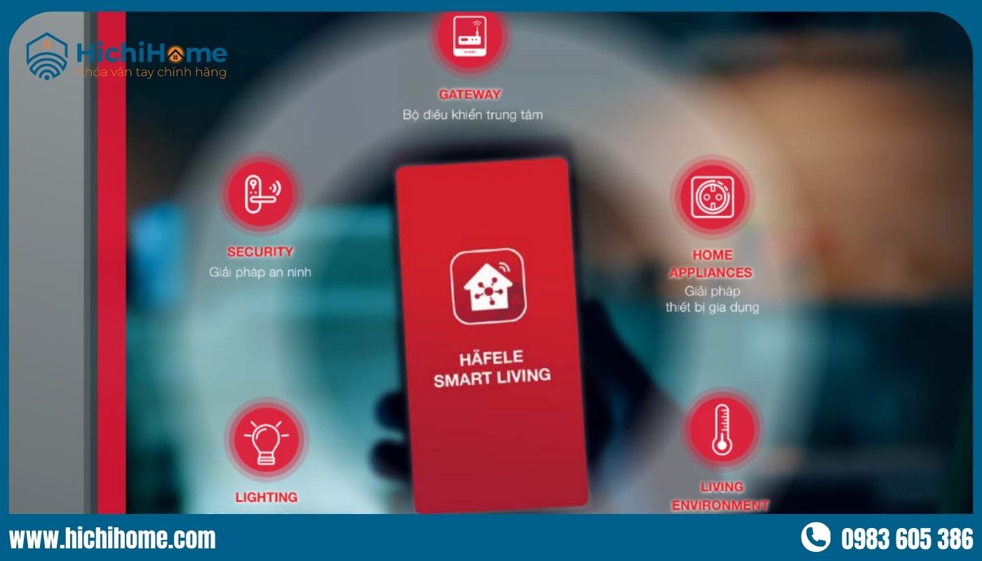 App Hafele Smart Living có thể kkeets nối với các thiết bị khác