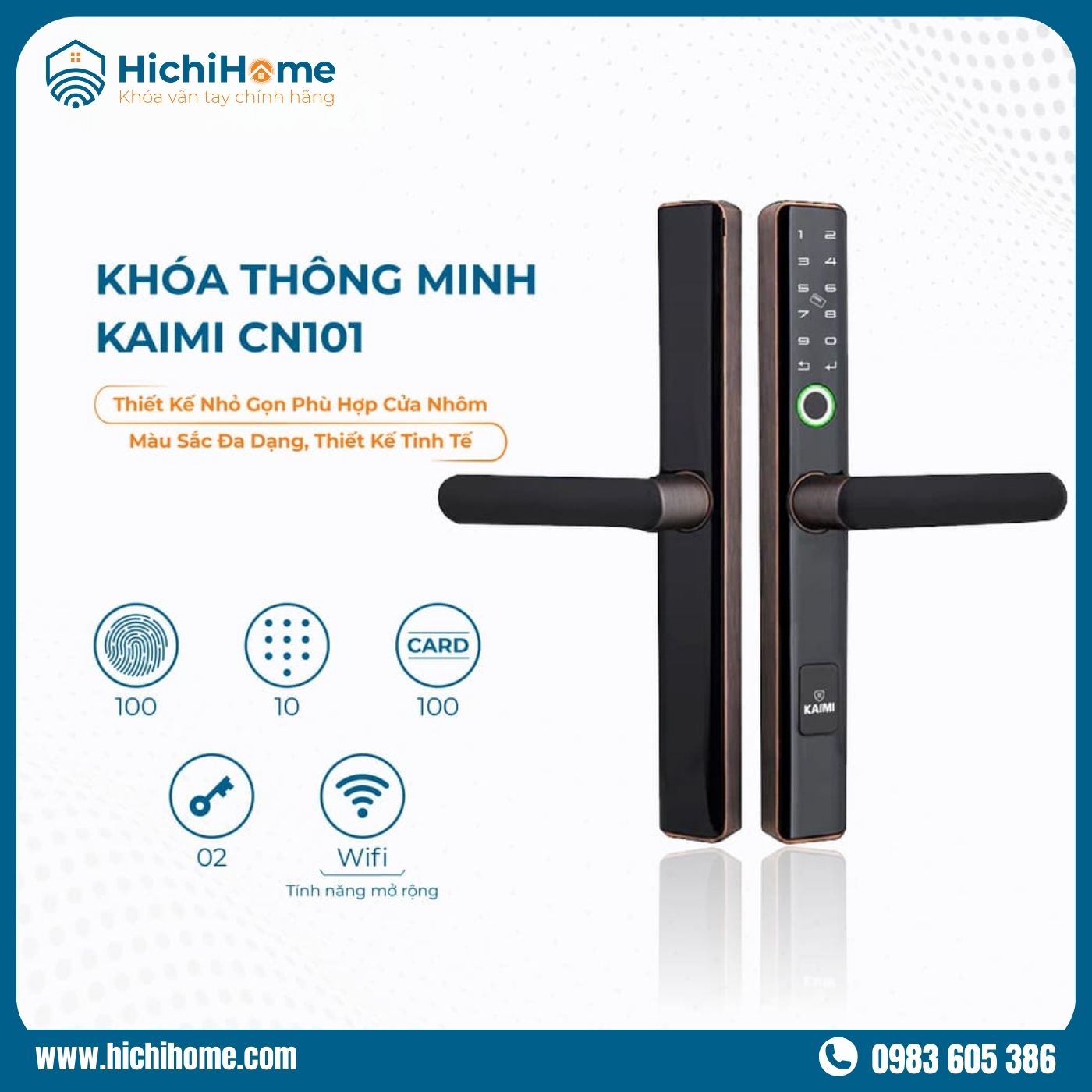 Kaimi CN109 là mẫu khóa vân tay đạt tiêu chí chất lượng tốt