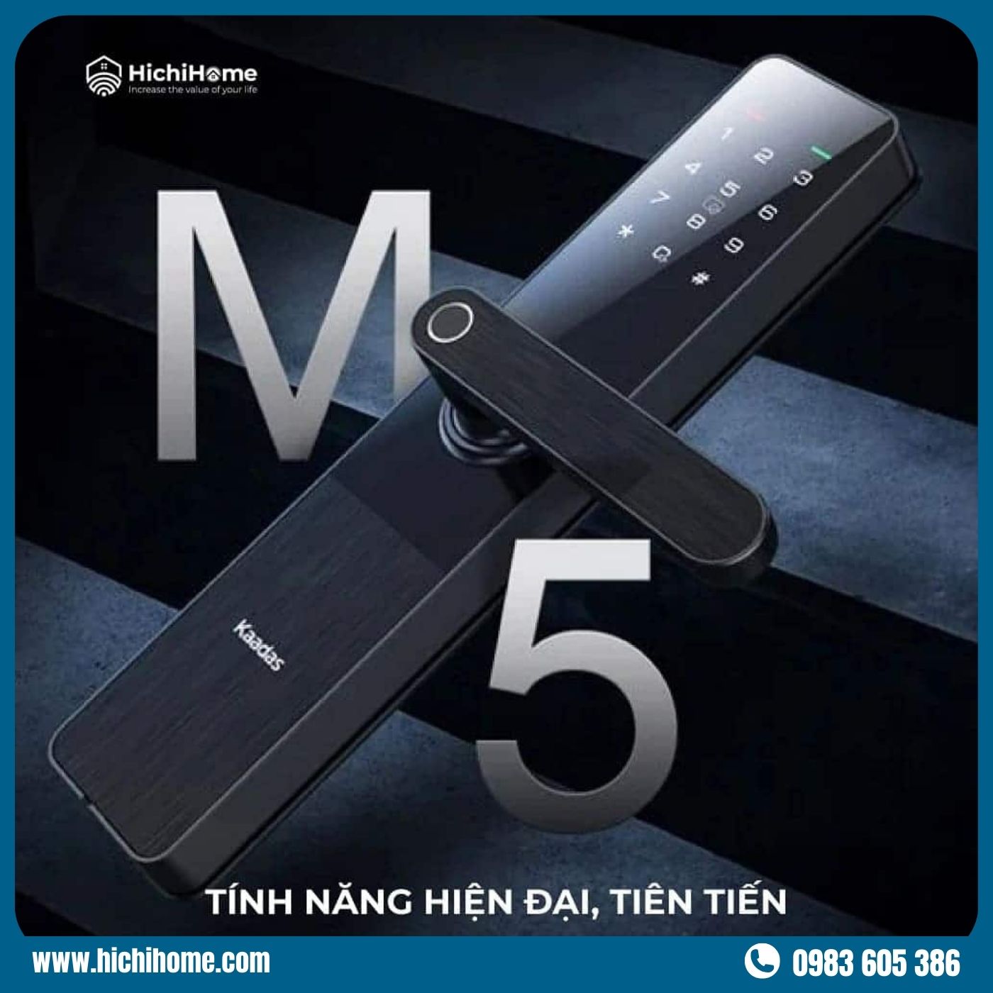 Khóa thông minh cửa sắt Kaadas M5