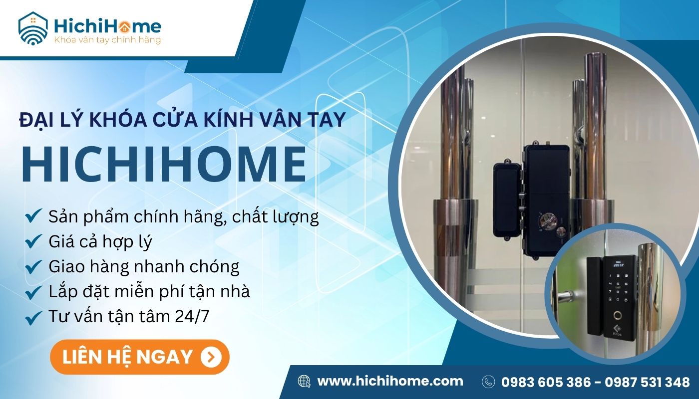 Địa chỉ cung cấp và lắp đặt khóa vân tay cho cửa kính chất lượng, giá tốt