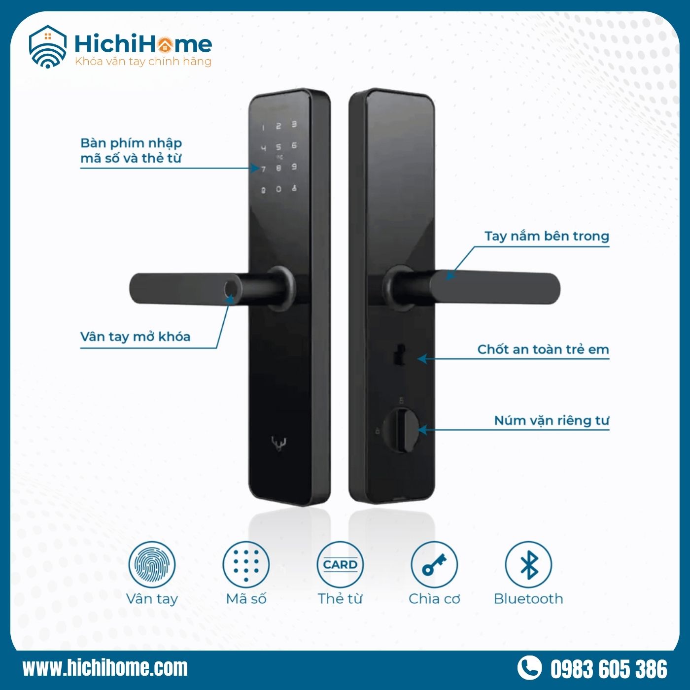 Lắp khóa vân tay Xiaomi Lockin X1 với nhiều phương thức mở khóa tiện lợi