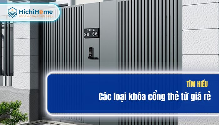 Tìm hiểu các mẫu khóa cửa cổng thẻ từ bán chạy
