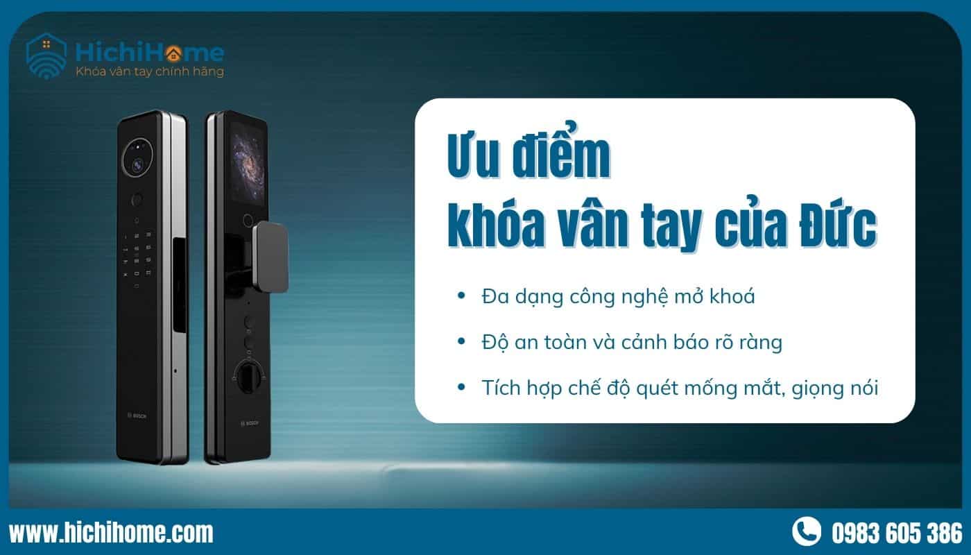 Những điểm nổi bật nhất của khoá vân tay của Đức